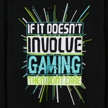 City Comfort Long Pyjama Set Comfortable Breathable Sleepwear PJ Gamer Gift - Black - View 4