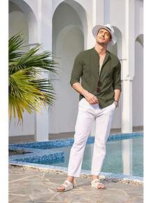 Men Shirts - Yeşil - Görünüm 2