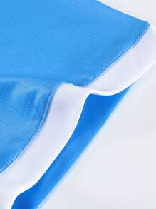 1 件男士经典阿根廷撞色足球球衣，吸湿排汗透气，适合休闲穿着、训练和酒吧派对，春夏季