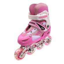 Inliner Schlittschuhe 2 in 1,Verstellbare Inline-Skates Inline Rollschuhe Jungen Mädchen Anfänger Damen Herren - Pink - View 5