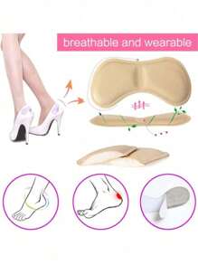 Bộ 10/5/2/1 miếng dán gót chân màu trơn, miếng đệm chống mài mòn, bảo vệ gót chân, miếng lót giày tự dính, miếng đệm gót chân chống phồng rộp, miếng đệm 4D dày dặn tạo sự thoải mái, bảo vệ gót chân unisex, miếng lót giảm đau vô hình cho nam và nữ, miếng dán gót chân chống mài mòn, chống tuột bằng vải không dệt hiện đại cho cuộc sống hàng ngày. - Nhiều màu - Xem 3