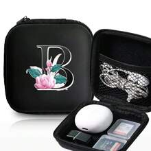 Proteção para fone de ouvido Organizador de cabo compacto Estojo quadrado Mini bolsa portátil com zíper para fone de ouvido/USB Bolsa de armazenamento Organizador de cabo de dados USB Bolsa portátil Caixa de armazenamento de itens pequenos