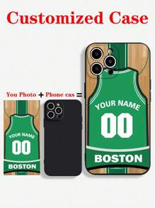 Basketball Jersey Style Artistic Painted Perforated Matte Black Edge Phone Case, Compatible With IPhone 16/16 Pro Max, IPhone 15 XR/7/8, IPhone 15 Pro Max, IPhone 13/14 Pro Max, 11/12 Pro/13/14, Anti-Drop, Soft TPU Protective Cover Compatible With Galaxy A13 4G, A22, A21S, A514G, A52, S22 Ultra, A33 5G, Redmi 10, Redmi Note 11 4G, Redmi 11 Lite, A53, A14, A23, S23 Ultra, S24, A14, A15, S23, A73, A15, A34, Redmi