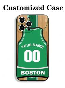 Basketball Jersey Style Artistic Painted Perforated Matte Black Edge Phone Case, Compatible With IPhone 16/16 Pro Max, IPhone 15 XR/7/8, IPhone 15 Pro Max, IPhone 13/14 Pro Max, 11/12 Pro/13/14, Anti-Drop, Soft TPU Protective Cover Compatible With Galaxy A13 4G, A22, A21S, A514G, A52, S22 Ultra, A33 5G, Redmi 10, Redmi Note 11 4G, Redmi 11 Lite, A53, A14, A23, S23 Ultra, S24, A14, A15, S23, A73, A15, A34, Redmi