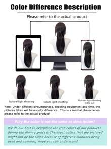 26 Inch Long Anime-Style Wolf-Tail Mullet Head Wigs With Bangs Synthetic Straight Women And Girls Black Long Hair Wig For Daily Party Cosplay Wigs - Multicolor - View 9