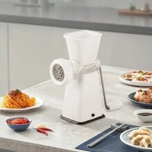 Living And Home Countertop Anti-Slip Manual Meat Grinder,Food Sausage Mincer,Food Cutter,Kitchen Tools - White - View 5