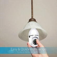 1 pièce Caméra haute définition, téléphone portable sans fil et WiFi utilisés pour la visualisation à distance d'un panorama à 360 degrés, la détection de mouvement et l'alarme, l'audio bidirectionnel et l'éclairage de vision nocturne pour assurer la surveillance complète des animaux de compagnie/familles de nourrices.