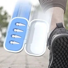 4 Packungen Stift-/Kugelschreiber Spitzen mit Aufbewahrungsbox kompatibel mit Apple iPad Pencil 1/2, kompatibel mit iPad Stylus Pen Ersatz Spitzen in edler Box, 4 Stück (Spitzen enthalten)