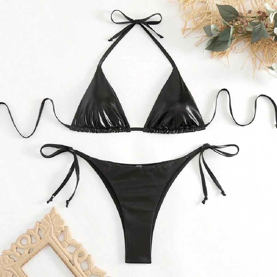 Women's Bikini Swimsuit - Black - View 1