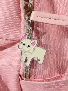 1pc Puppy Shape Keychain Cute Keychain Or Backpack Decoration Bag Pendant Girl Gift - Multicolor - View 2