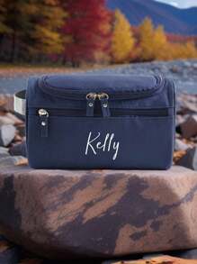 Dostosuj swoją ekskluzywną nazwę lub inny tekst Spersonalizowana zewnętrzna przenośna torba podróżna Oxford Cloth Wodoodporna duża pojemność kosmetyczka do przechowywania torba do przechowywania w łazience torba podróżna przenośna, uniwersalna, duża pojemność, uniwersalna, wielofunkcyjna, kolorowa, słodka, urocza, zakontraktowana, zabawna, kawaii, Y2K, minimalistyczna, dojazdy do pracy, biznesowy swobodny, podstawowy, niestandardowy, spersonalizowany, wyjątkowy, dostosowany, idealne prezenty dla niego, idealne prezenty dla niej, jej, rodziny, przyjaciół, dziewczyny, na rocznice, na urodziny, na święta/urlop, na zewnątrz/wyjścia/podróże/piesze wędrówki/stadion/sport/wspinaczka, do biznesu/dojazdów/pracy/biura, na wakacje, wakacje