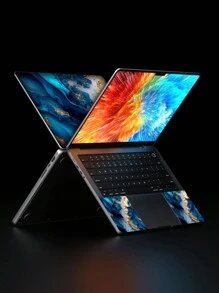 1pc Customizable Laptop Skin Sticker, Available In 10", 12", 13", 14", 15", 17" And Custom Size, Scratch-Resistant Computer Protective Film, Multi-Style And Multi-Size Laptop Customization Back To School - Customized Pattern - View 4