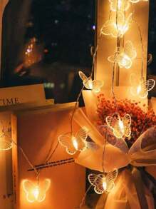 1pc Magical Butterfly LED String Light - 96 LEDs, USB, Copper Wire Fairy Lights For Room, Bedroom, Christmas, Wedding, Party, Dorm, Patio Decor (No Remote, No Battery) - Multi-color light - View 10