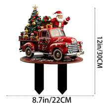 Christmas Potting Posts, Santa Truck Garden Posts, Outdoor Lawn And Yard Decorations Outdoor Party Decoration Ground Inserts