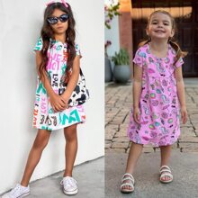 Vestido Infantil De Cotton ou Macaquinho Kit 5 Peças Sortidas