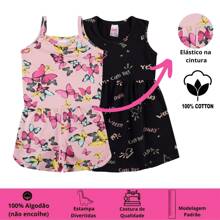 Vestido Infantil De Cotton ou Macaquinho Kit 5 Peças Sortidas