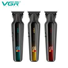 VGR Hair Clipper Electric Digital Display Trimmer Three Colors Available Portable Hair Clipper Long Time Use Cordless Clipper Finishing Barber Hair Clipper V-930