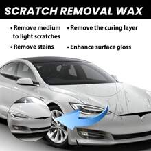 1pc/3pcs Car Scratch Wax Car Paint Protection Polishing Scratch Removal Maintenance Paint Surface Repair Cleaning Decontamination Grinding Agent - Black - View 6