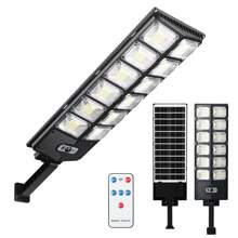 1Pc Super Bright 504 LED Solar Light, Outdoor Most Powerful Solar Street Lamp, 3 Modes Solar LED Sreet Lights With Remote Control For Outdoor Courtyards, Gardens, Courtyards, Streets, And Walkways - Black - View 3