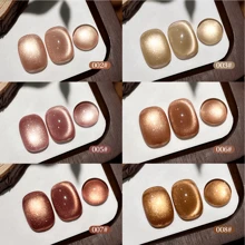 1件/6件套 15毫升金色渐变猫眼指甲油凝胶光疗凝胶可卸指甲磁性凝胶指甲油美甲DIY家用沙龙级产品 - 不含磁棒 - 彩色 - 查看 7