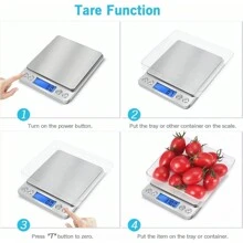 Digital Weight Scale Kitchen Jewelry Gold Grain Food MiniSize Gram 2000g X 0.1g