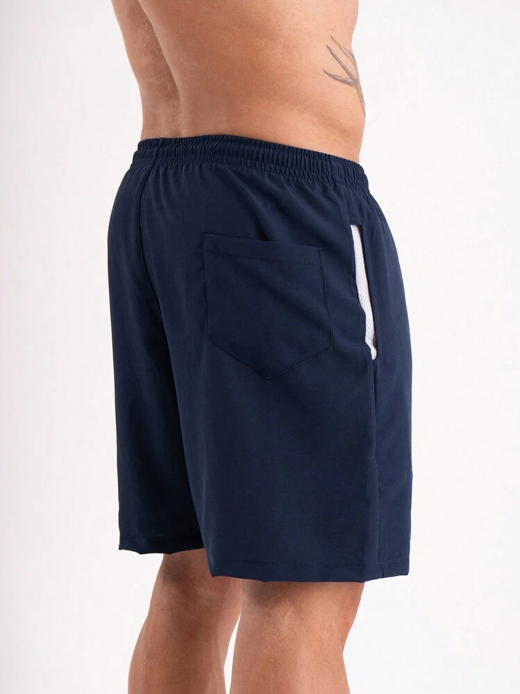 Kit 2 Men's Tactel Sports Shorts Tactel Bermuda Shorts With Elastane Summer Running - 彩色 - 查看 9