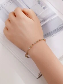 Pulseira Decenário Virgem De Guadalupe Com Contas De Rosário Tricolor