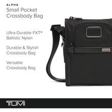 TUMI - Alpha Pocket Bag - Small Travel Crossbody Bag - Shoulder Bag For Men & Women - 海軍藍/灰色 - 查看 8