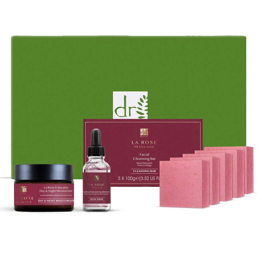 Dr. Botanicals La Rose Française Skincare Gift Set Vegan Skincare. Anti-Aging - Delivery In 3-4 Days ✅