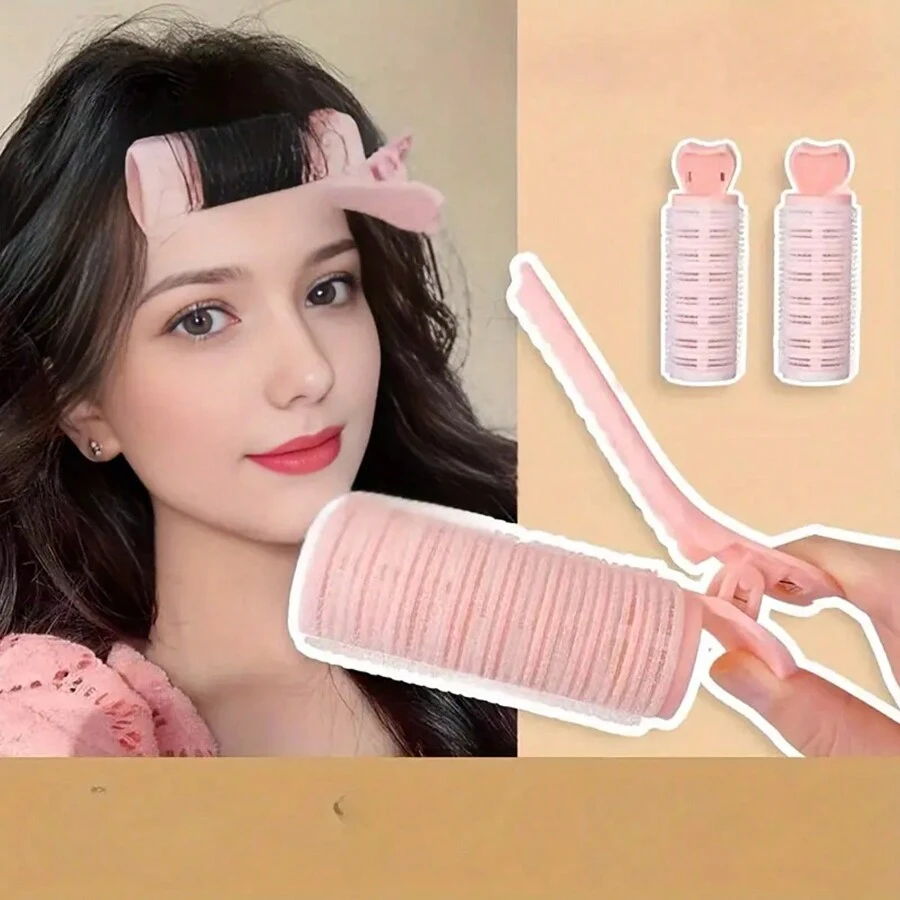 1 Piece Of Air Curlers For Women, High Round Bangs Clip, Alligator Air Bangs Curling Barrel, Slouchy Curly Bangs, Fluffy Artifact, Hair Fluffy Clip, Hairpin Accessories, V-Shaped Air Curler, Front Hair Styling Accessories, Suitable For Normal Hair, Beauty And Personal Care ,Hair Styling Tools