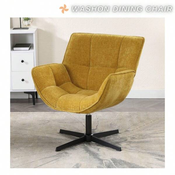 WAHSON OFFICE CHAIRS 1PC Wahson Cómodos Sillones de Salón de Piel Sintética, Sillón de Sala de Estar con Asiento Grueso Silla Relajante con Patas de Metal, Sillón Relax para Sala de Estar/Dormitorio, Blanco