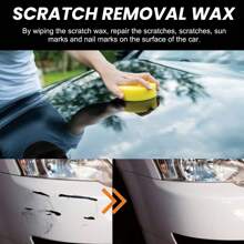 1pc/3pcs Car Scratch Wax Car Paint Protection Polishing Scratch Removal Maintenance Paint Surface Repair Cleaning Decontamination Grinding Agent - Black - View 5