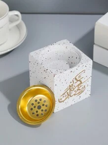 One Portable Aromatherapy Incense Burner With A Simple Square And Three-Dimensional Design. It Can Be Used For Home Decoration, Office Decoration, Decoration In Festive Occasions And Yoga Places, Etc., As Well As For Aromatherapy. It Can Also Be Used As A Holiday Gift, A Ramadan Gift, An Eid Al-Fitr Decoration Or A Living Room Accessory. - Multicolor - View 6