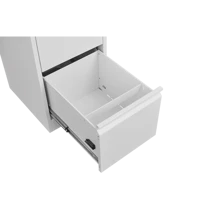 3 Drawer File Cabinet With Lock Metal Vertical File Storage Cabinet Office Home Steel Vertical File Cabinet For A4 Legal/Letter Size Narrow File Cabinet Locked,Assembly Required White Metal 3 Drawers
