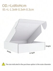 8 个瓦楞纸盒，多种尺寸可选，三层纸板盒，适用于运输、邮政、快递包装，适合小型企业产品包装和配送