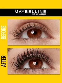 Maybelline Waterproof Lash Lengthening Curling Mascara, Non-Smudging And Long-Lasting, Plus Eyelash Extension Effect - 10ml - View 2