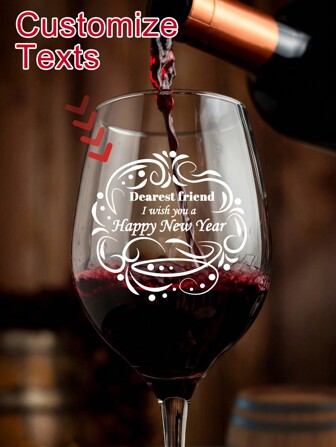 12pcs Crystal Label Transfer Stickers, Personalized Text, Date Customized Crystal Label Transfer Waterproof Signs For Crystal Cups, Glasses, Wine Bottles, Perfume Bottles, Suitable For Handicrafts And Decorations