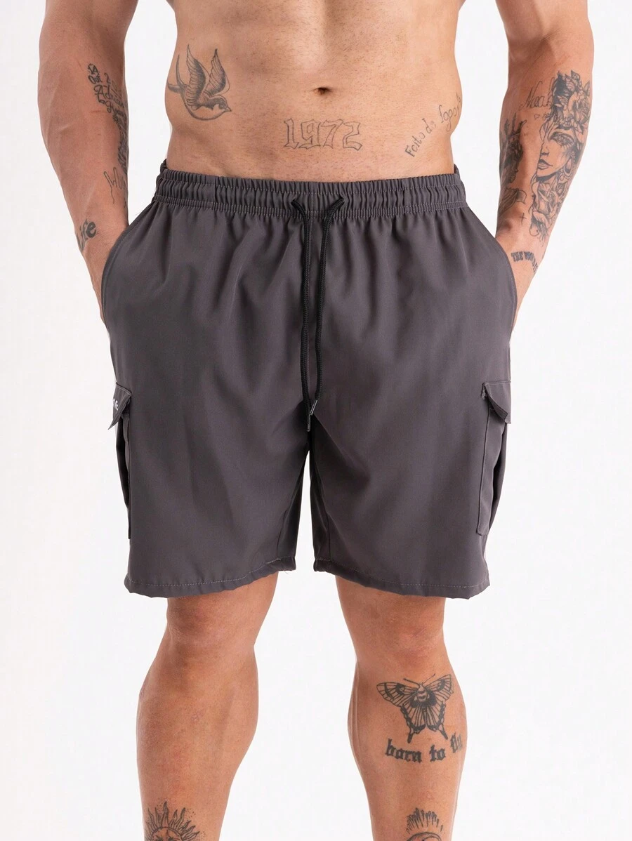Men Shorts - 深灰色 - 查看 1
