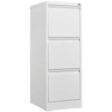 3 Drawer File Cabinet With Lock Metal Vertical File Storage Cabinet Office Home Steel Vertical File Cabinet For A4 Legal/Letter Size Narrow File Cabinet Locked,Assembly Required White Metal 3 Drawers