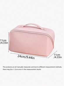 Spersonalizowana kosmetyczka z motywem kwiatowym i spersonalizowanym tekstem, wyłącznie dla Ciebie, przenośna, wodoodporna, pojemna kosmetyczka z PU, spersonalizowany prezent dla druhny, modna, pojemna torba podróżna, wysokiej jakości kosmetyczka