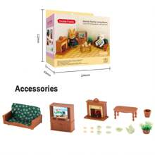 Kids Pretend Play Mini Washing Machine Kitchen Scene Toy Set, Doll House Miniature Furniture DIY Model