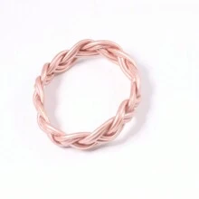 1 pieza Pulsera de macramé trenzada de 6 hebras de PVC, 14 unicolor, 65 mm de diámetro interior, brazalete hecho a mano creativo DIY, nuevo diseño para el mercado de Europa y EE. UU. - 6 acciones - Ver 11