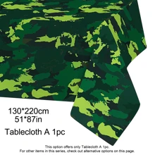 Army Party Decoration, Camo Birthday Party Decorations, Party Decorations, Army Birthday Party Decorations, Army Plastic Tablecloth, Camo Green And Brown Balloons, Camo Flag Pennant Banner, Millitary Party Accessories - Camouflage Party Set - View 13