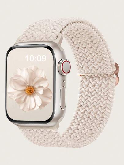 Braided Stretchy Solo Loop Compatible With Apple Watch Band Ultra 49mm 45mm 44mm 46mm 42mm 41mm 40mm 38mm Men Women, Soft Nylon Elastic Braided Wristbands Bands Strap Replacement Compatible With IWatch Ultra 2 3, Series 11/10/9/8/7/6/5/4/3/2/1 SE As A Gift For Students Returning To School