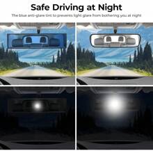 11.81 Inch Panoramic Convex Rearview Mirror, Specifically Designed For Cars, SUVs, And Trucks, Effectively Reducing Blind Spots