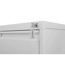 3 Drawer File Cabinet With Lock Metal Vertical File Storage Cabinet Office Home Steel Vertical File Cabinet For A4 Legal/Letter Size Narrow File Cabinet Locked,Assembly Required White Metal 3 Drawers