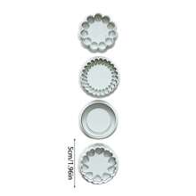 3D Flower Cookie Cutter Chocolate Sandwich Cookie Cutters Jam Biscuit Cutters For Baking Plastic Cookie Stamps Cookie Press Mold Sandwich Cookies Jam Biscuit Cutter Plunger Cookie Mold Fondant Molds