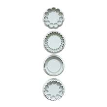 3D Flower Cookie Cutter Chocolate Sandwich Cookie Cutters Jam Biscuit Cutters For Baking Plastic Cookie Stamps Cookie Press Mold Sandwich Cookies Jam Biscuit Cutter Plunger Cookie Mold Fondant Molds