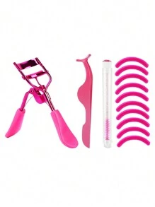 13pcs Eyelash Tool Set, Eyelash Curler, Eyelash Curler Replacement Rubber Pads, False Eyelash Extension Auxiliary Tools, Tubular Eyelash Brush, Eyelash Comb, Eye Makeup Tools - Multicolor - View 12