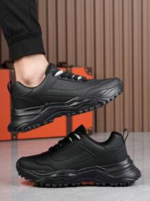 男士秋冬厚底增高鞋，休闲运动鞋，防滑轻便运动鞋，适合青少年夏季休闲、户外运动、度假旅行、毕业礼物、生日礼服配饰 - 多色 - 查看 7